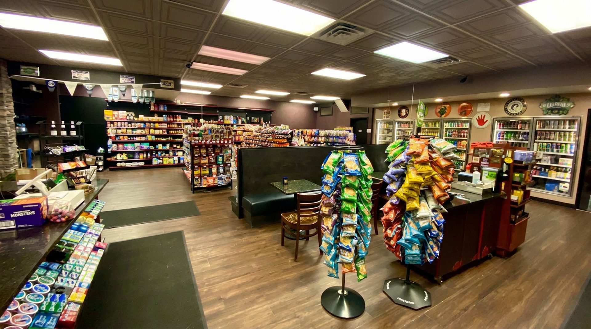 The market shelves